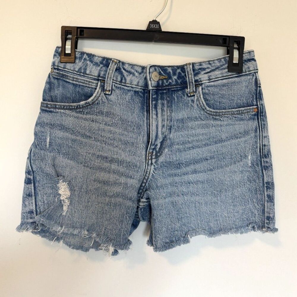 Wrangler High Rise Vintage 4" Short Denim Jean Shorts Size 0/24